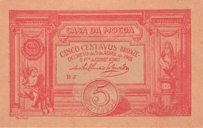 5 Centavos 5.4.1918